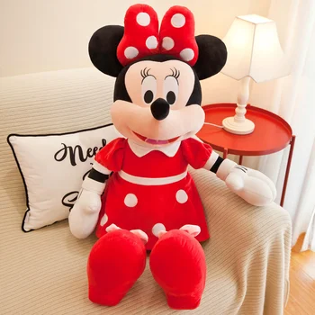 Visoka Kakovost Disney Mickey Minnie Plišastih Igrač Risank Anime Minnie Mouse Polnjene Plišastih Lutka Dekle&Rojstni dan otroka Božično Darilo