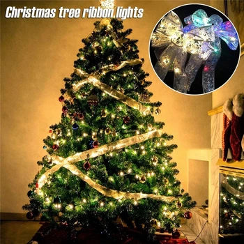 Božič Traku Z LED Luči Neprepustna Za Božično Drevo Okraski, Steno, Okno Doma Okraski Novo Leto 2022