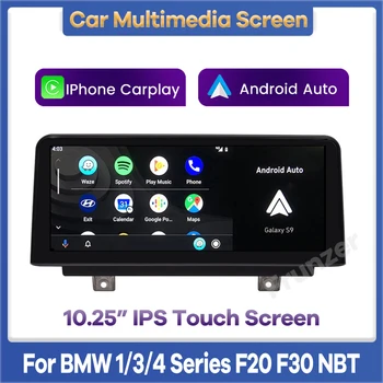 Brezžični Apple CarPlay Android Auto Avto Multimedijski Zaslon Za BMW Serije 1/3/4 F20 F21 F30 F31 F32 F33 F34 F36 Vodja Enote