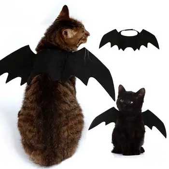 Nov Bat Wings Vampir Black Srčkan Modno Obleko Gor Za Hišne Živali Pes Mačka Halloween Kostum Darilo