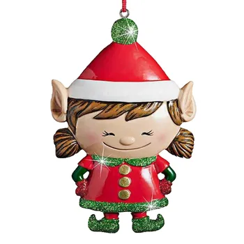 Božični Okrasek Elf Risanka Lutka Viseči Okras Božično Drevo Stranka Družinske Počitnice dekoracije, naredi sam, Visi 2021 BOŽIČ dekor