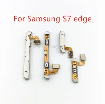 Velja Za Samsung Galaxy S7 G930F G930U G9300 S7 rob G935F G935U G9350 stikalo za vklop gumb za stransko tipko za glasnost mehki kabel Zamenjajte