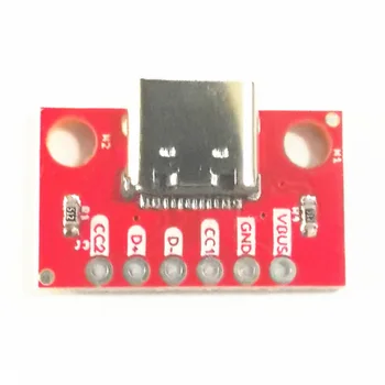 2-20PCS USB 3.1 Tip-C Priključek 16 Igle Tip C Ženski Socket Adapter za Posodo za Spajkanje Wire & Cable 16P Podporo PCB Board