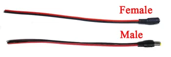 5.5x2.1 mm DC moč Ženske/Moški kabel, 12V DC Vtič Ženski Adapter kabel Priključite na Priključek za CCTV Kamere DC vtič Ženski 5.5*2.1