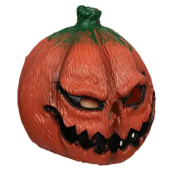 Halloween Pumpkin Head Masko S Svetlobo Pumpkin Head Humoreska Latex Masko Za Odrasle Stranke Halloween Latex Pokrivala Kostum Dobave