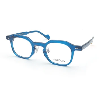 2021 Novo Acetat Optična Očala Okvir Moških Kvadratnih Letnik Kratkovidnost Recept Očala Okvir Ženske Moški Luksuzne Blagovne Znamke Očala