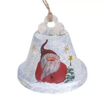 Božič Železa Umetnosti Big Bell Dekoracijo Obesek Pribor Konoplja Vrv Lutka Starec Snežaka Bell Božično Drevo Obesek Dobave