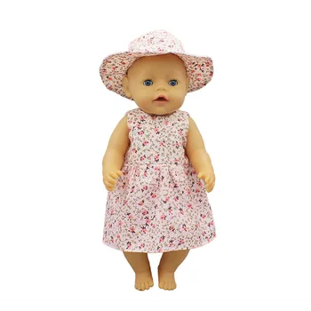 Cvet Obleko Lutka Obleko, ki ustreza 17 palčni 43 cm Punčko Oblačila Rojen Baby Obleko Za Otroka, Rojstni dan Festivala Darilo