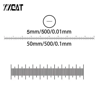 950.T DIV 0,1 mm 0.01 mm Optično Steklo Fazi Kalibracije Merilne Lestvice Mikroskopom Dodatki, Steklo, Diapozitivi Cilj Mikrometer