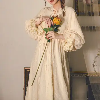Pozimi Francoski Vintage Obleko Ženske Trdna Mozaik Eleganten Stranka Midi Obleko Ženski Svoboden Korejski Modni Oblikovalec Chic Oblačenja 2021