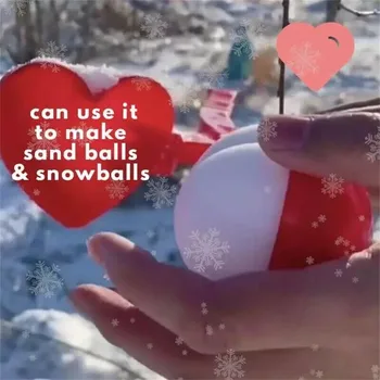 Novo Srce Plaz Maker Pozimi Plastike, Peska Sneg Žogo Za Kavo Posnetek Otroci Snežne Kepe Boj Plesni Na Prostem Igrače Holiday Gift 2022