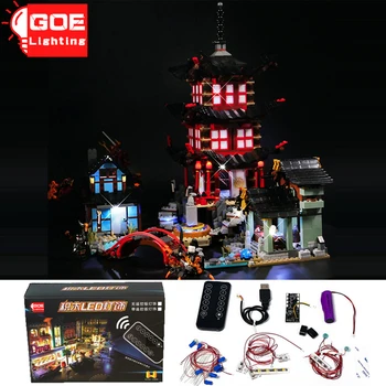 GOELIGHTING blagovne Znamke Fantom Serije Tempelj Svetlobe LED Up Kit Za Lego 70751 Za Arhitekturo Opeke Svetilke Nastavite Igrače(Samo Svetloba Skupine)