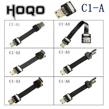 Trak Ravno FPV HDMI-Priključek Združljiv Kabel Mini HDMI na HDMI/Mini HDMI 90 Stopinj 5 cm-80 cm FFC Igrišču 20pin Vtič Priključek