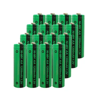 16x NiMH AA Baterija za ponovno Polnjenje PKCELL 1200mAh 1,2 V Ni-MH za široko Porabo Baterije, Bateria gumb Vrh