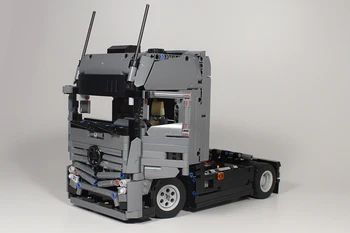 2022 MOC gradnik majhnih delcev tehnologije tovornjak zbiranja igrač inženiring model traktorja DIY otrok darilo za rojstni dan