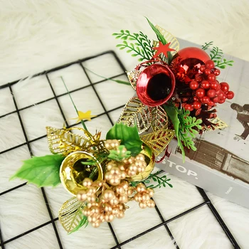 1pc Umetne Rastline Ponaredek Bor Cone Božič Berry Okrasni Venci Oprema DIY Božič Božično Drevo Okraski Za Dom