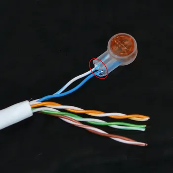 K1/K2/K3/K4/K5/K7 Nepremočljiva Gel Napolni Jasno Gumb Telefonske Žice, Priključki Dve Žice, Neposredno Povezovanje Omrežni Kabel Terminali