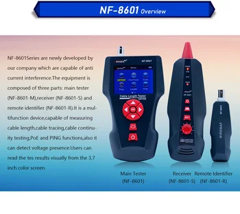 NOYAFA RJ45 Cat5 RJ11 cat6 lan tester večfunkcijsko kabel tracker POE PING noyafa lan tester noyafa nf8601