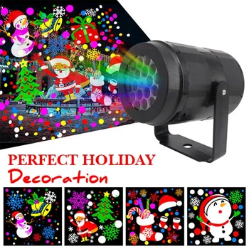 Božič Laserski Projektor 16 Vzorcev Božič Visoko svetlost, Laserski Projektor, Zunanji Svetlobni Božič Fazi Doma Dekoracijo
