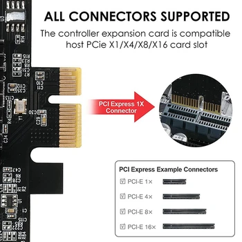 NOVO-PCIE SATA Kartica 16 Pristanišča, 6 Gbit / S SATA 3.0 PCIe Kartica, PCIe, da SATA Controller Razširitveno Kartico,Škorenj Sistem, ki Trdi Disk