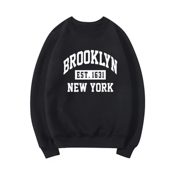Brooklyna v new yorku, Pismo Graphic Majica Brooklyn, New York, Srajce Hoodie NY Darilo Padec Puloverju Unisex Priložnostne Ulične Majica