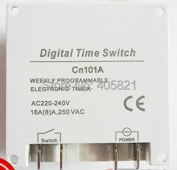 Digitalni LCD Moč Programabilni Števec 12V24V110V220V Časovni Rele za Vklop Časovnika Stikala CN101A