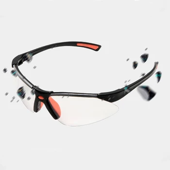 Motorno kolo Varnost Anti-fog in Anti-scratch Oči Jasno Očala Taktično Športna Zaščitna Očala Z Mehko Silikonsko Sponka za Nos