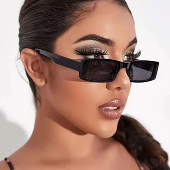Trendi ženska sončna Očala Osebnost Majhno Polje Kvadratnih moška Očala Ameriški Modni Stil Luksuzni Oblikovalec Dekorativni Vožnje