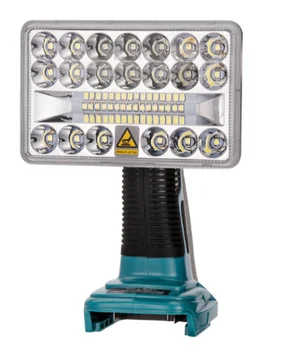 Najnovejši 18V LED Svetilka na Prostem Pozornosti Luč za Makita BL1430 BL1830 Litijeva Baterija, USB, Zunanja Razsvetljava z USB