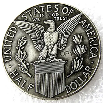 NAS 1915-S Panama Spominski Pol Dolarja Silver Plated Kopija Kovanca