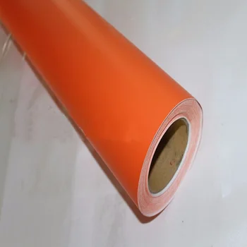 Mat oranžna vinil zaviti film Samolepilni Avto Styling Membrane Nalepke Nalepke nalepke Kritje za dodatno Opremo