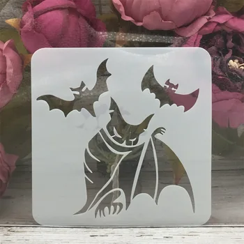 13*13 cm Čarobno Bat Zlo Halloween DIY Layering Matrice Slikarstvo Album Kolorit Reliefi Album Dekorativni Predlogo