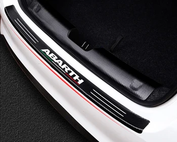 Avto-Styling Rep prtljažnik Zadnji Odbijač Zaščitnik Ogljikovih vlaken Nalepke Za Punto Abarth 500 Za Fiat Stilo Ducato Palio Dodatki