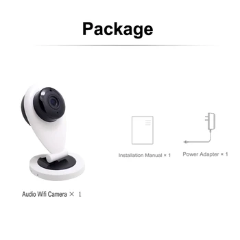 JIenuo IP Kamera, Wifi dvosmerno glasovno Mini CCTV Varnostni Nadzor Wireless Audio Onvif Night Vision Baby Monitor Domov Fotoaparat