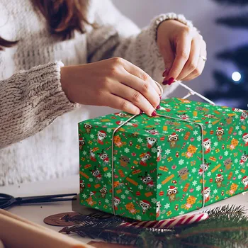 1piece 50x70cm Vesel Božični Okraski, Zavijanje Darilo Zaviti Papir za Novo leto Artware Pakiranje Paket Papirja Papir Božič