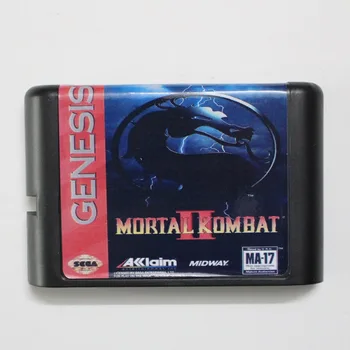 Mortal Kombat II Igro Kartuše Najnovejši 16 bit Igra Kartice Za Sega Mega Drive / Geneza Sistem