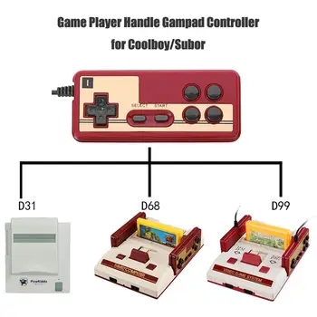 Žično 8 Bit TV Rdeča in Bela Pralni Video Igra Igralec Ročaj Gampad Krmilnik za Coolboy za Subor za NES Igro Igranje