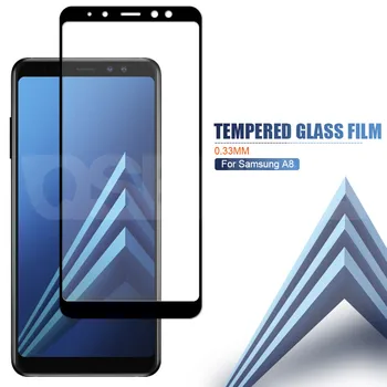 9D Zaščitno Steklo Na Za Samsung Galaxy A5 A7 A9 J2 J8 2018 A6 A8 J4 J6 Plus 2018 Kaljeno Steklo Screen Protector Film