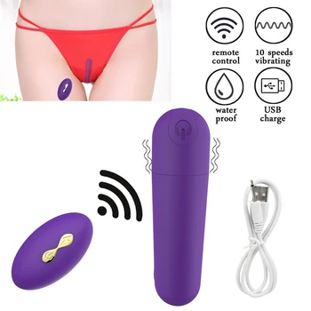 Sex Shop Vibracijske Hlačke Brezžični Daljinski upravljalnik Polnilna Bullet Vibrator Trak na Perilo Vibrator za Ženske