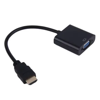 2018 Najnovejši 1080P HDMI je Združljiv Moški VGA Ženski Video Pretvornik Kabel za PC DVD HDTV Black &White Eletronic Vroče