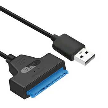 Baker+ABS Lupine 20 cm USB 2.0 SATA 22Pin Adapter Bakrene Žice Jedro in ABS Kabel za 2.5-palčni HDD SSD Združljiv Win 98