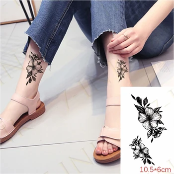 Nepremočljiva Začasni Tattoo Nalepke žensko Geometrijo Živali Dragonfly Zajec Body Art Roko Ponaredek Tatto Flash Tattoo Za Moške