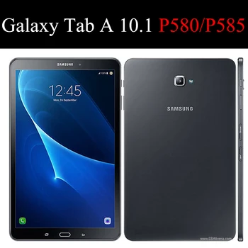 Tablični flip primeru za Samsung Galaxy Tab 10.1 2016 zaščitna Stojalo Pokrov Silikonski soft shell fundas capa kartico za P580/P585
