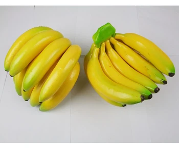 Umetni banana rumena banana sadje model kabinet kuhinja dekorativni rekviziti