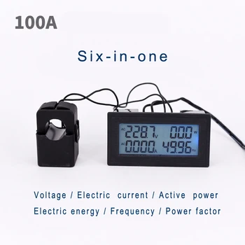 AC 5KW 60~500V Digitalni Napetost Metrov indikator Power Energy Voltmeter Ampermeter trenutno Ojačevalniki Volt wattmeter tester detektor 100A