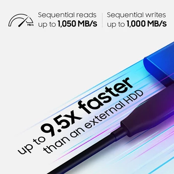 Samsung T7 Zunanje SSD Tip-C USB 3.2 Draagbare pogonu SSD, 1TB 500 GB 2TB Externe ssd Pogoni Disco Duro Compatibel Voor Prenosnik