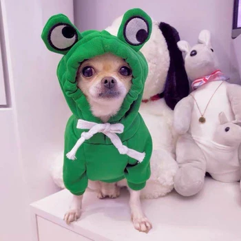 Toplo Pes Zimska Oblačila Lepe Sadje Pes Plašč s Kapuco Runo Hišne Pse Kostum Jakno za francoski Buldog Chihuahua Ropa Par Perro
