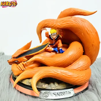 Naruto kyuubi Kurama Kip PVC figuric 260mm Anime Naruto Shippuden Uzumaki Figur Figuras Igrače Diorama