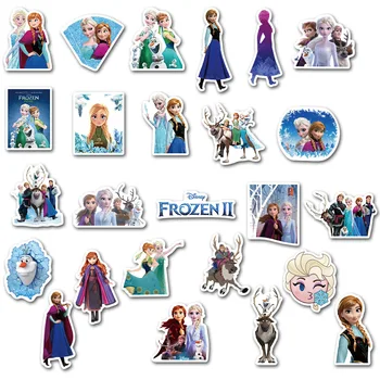 10/30/50pcs Disney nalepke, Zamrznjeno 2 princesa Anime grafiti nalepki na skuterji kovčki risanka nalepka Otrok Igrača Deco Nalepka