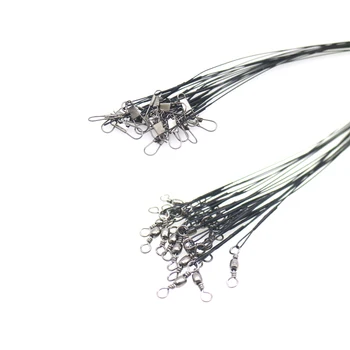 40PCS anti-ugriz jeklena vrv glavo mešani nastavite z vrtenjem ribolov pribor 3-barvni vodi jedro laksa